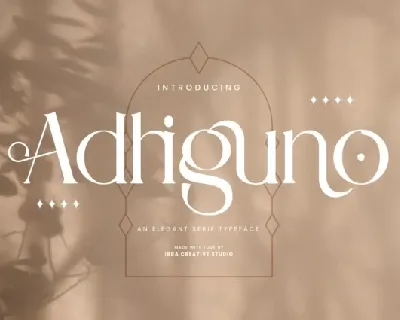 Adhiguno font