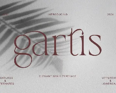 Gartis font