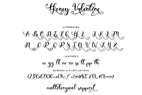 Honey Valentine font