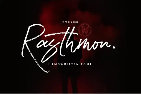 Rasthmon Brush font