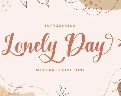 Lonely Day font