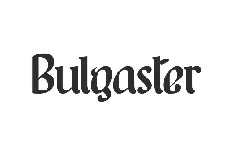 BulgasterDemo font