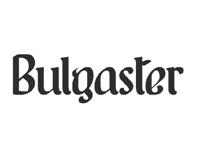 BulgasterDemo font