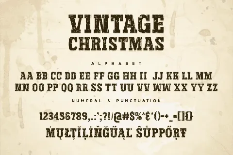 Vintage Christmas font