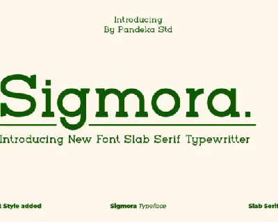 Sigmora font