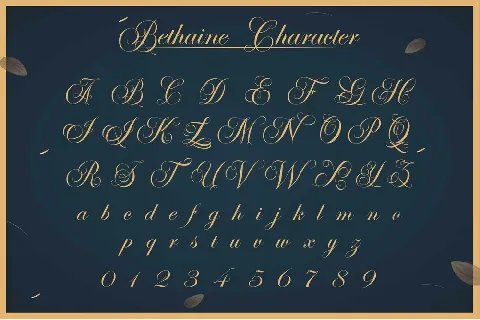 Bethaine font