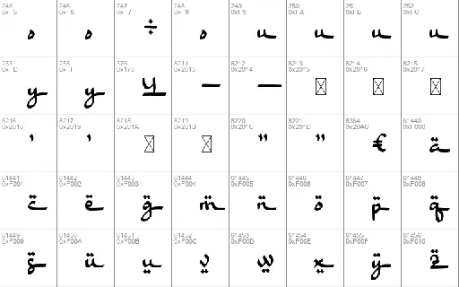 Humna font