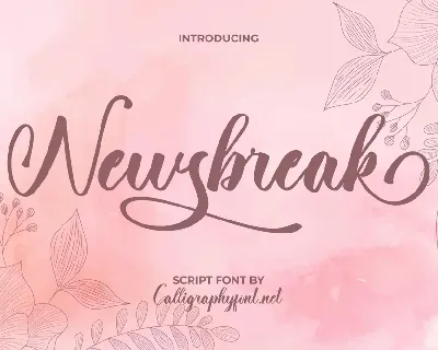 Newsbreak Demo font