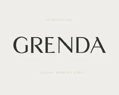 Grenda font