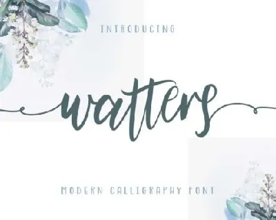 Watters Modern Calligraphy font