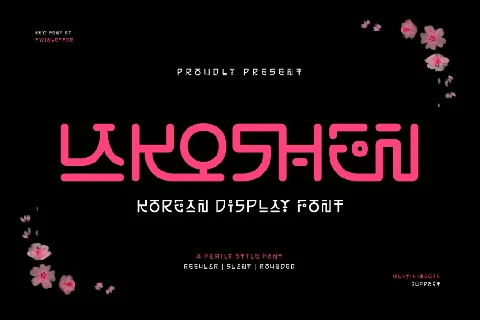 LAKOSHEN Trial font