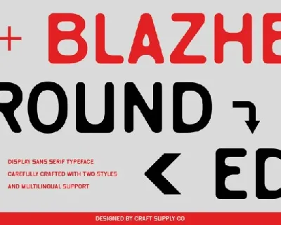 Blazhe Rounded font