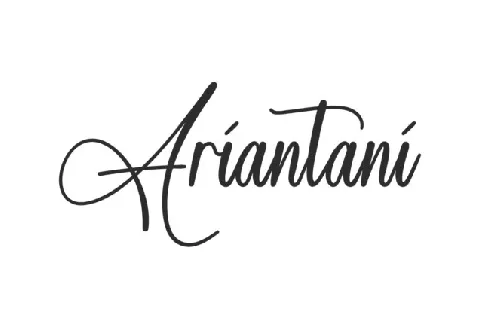 Ariantani font