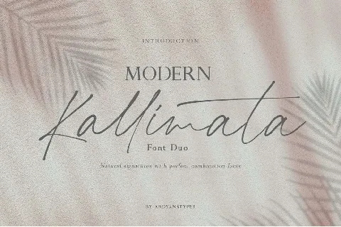 Modern Kallimata Duo font