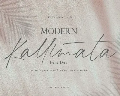 Modern Kallimata Duo font