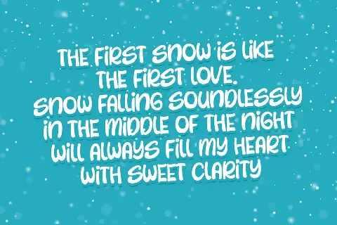 Snowy Miracle font