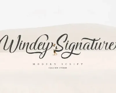 Windey Signature font