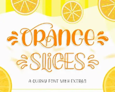 Orange Slices Display font