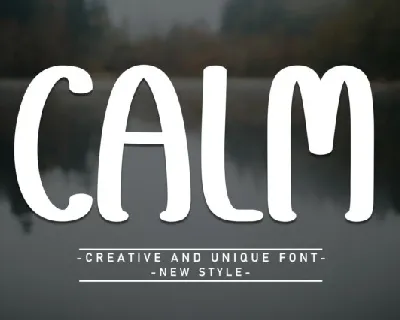 Calm Display font