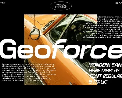 Geoforce font