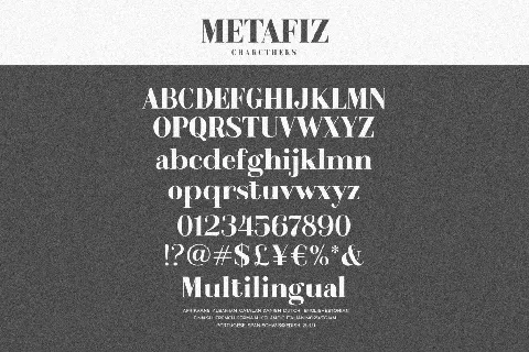 Metafiz Demo font