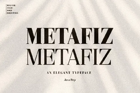 Metafiz Demo font