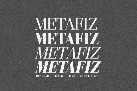 Metafiz Demo font