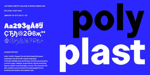 Polyplast Family font