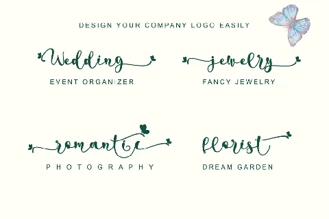 pretty butterfly - personal use font