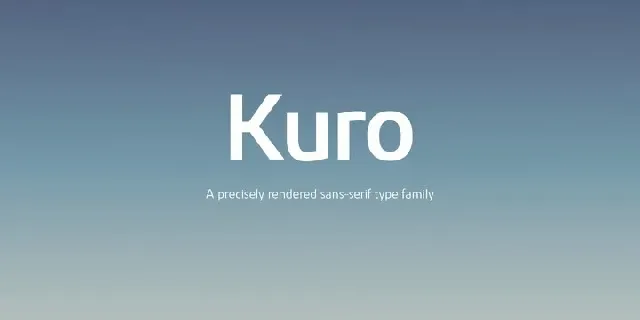 Kuro Family font