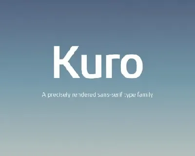 Kuro Family font