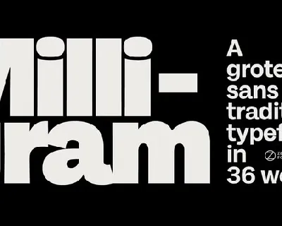 Milligram Family font