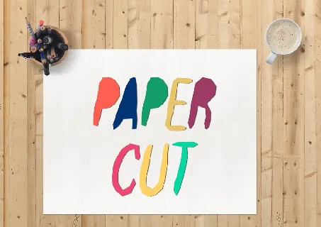 Paper Cut font