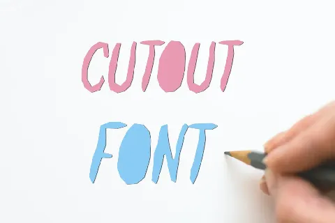 Paper Cut font