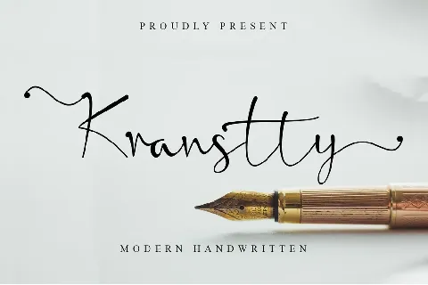 Kranstty font