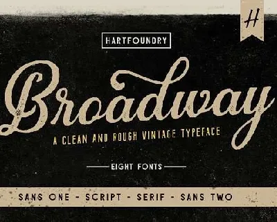 Broadway Family font