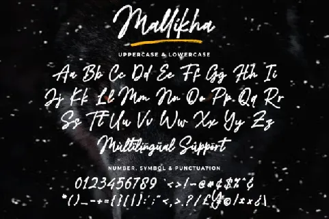 Mallikha Brush font