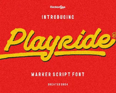 Playride font