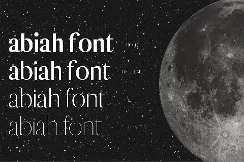 Abiah font