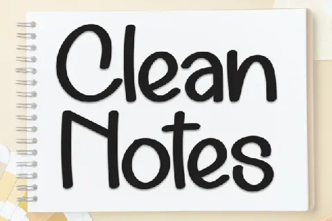 Clean Notes Display font