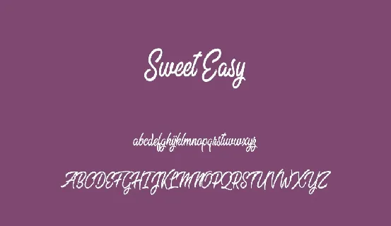 Sweet Easy Free Download font