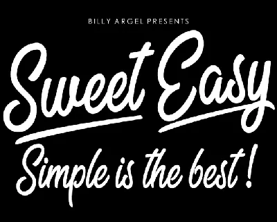 Sweet Easy Free Download font