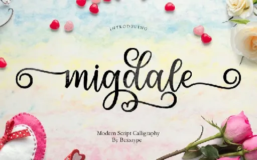 Migdale Calligraphy font