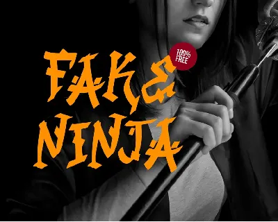 Fake Ninja font