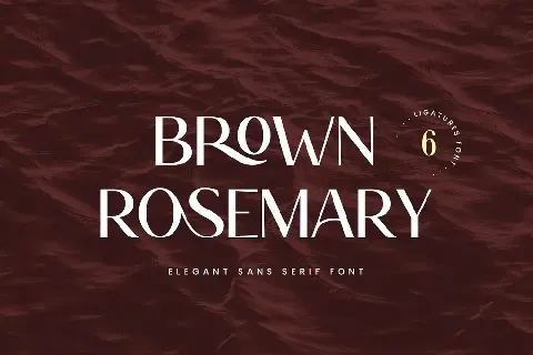 Brown Rosemary font