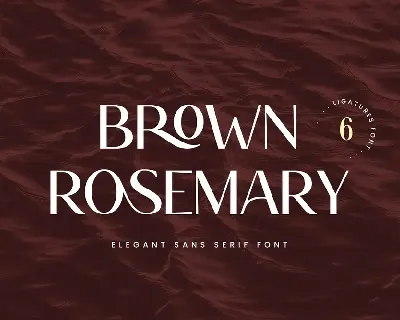 Brown Rosemary font
