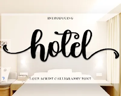 Hotel font