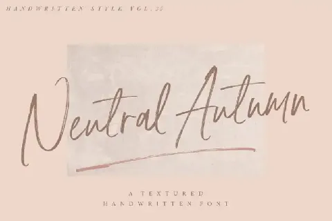 Neutral Autumn Brush font