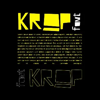 Krop Display font