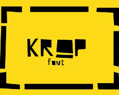 Krop Display font